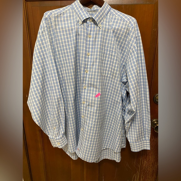 Vineyard Vines XXL Plaid Check Cotton Murray Long Sleeve Button Down Shirt - Picture 3 of 9
